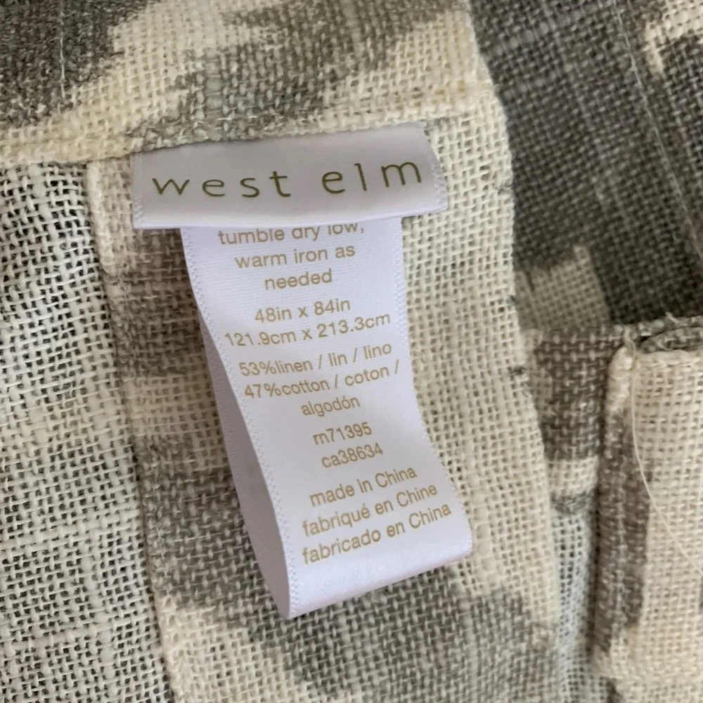 West Elm Linen‎ Blend Curtain Panel